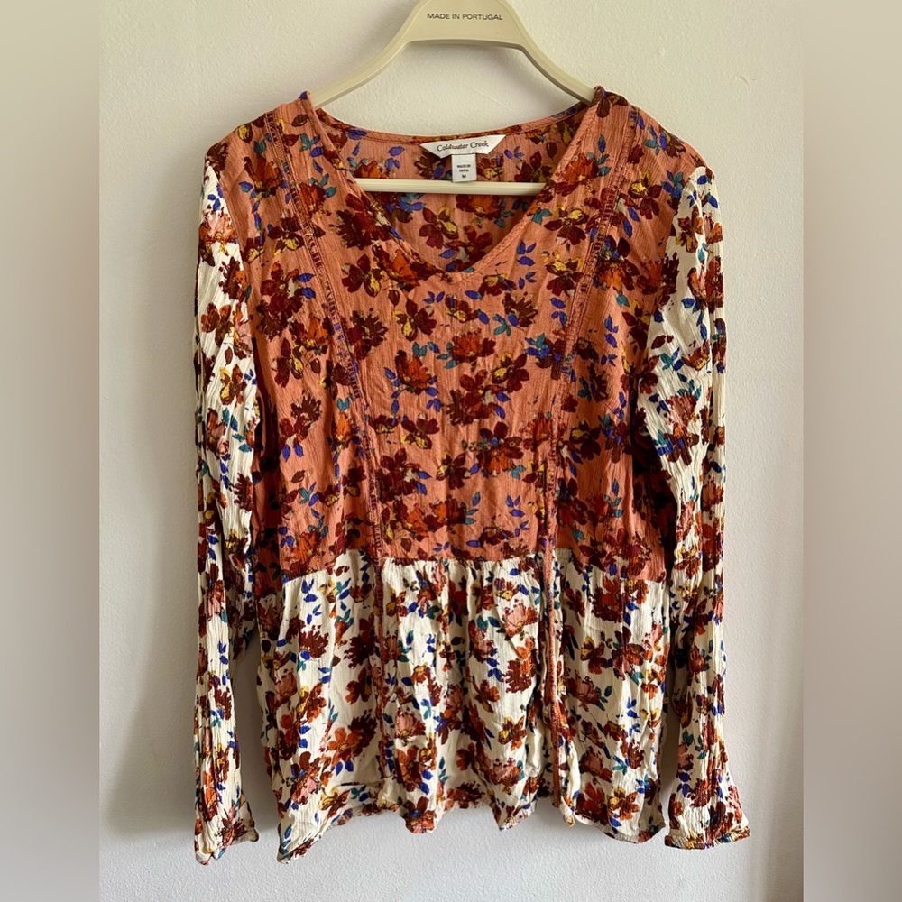 🌻3/$18 Coldwater Creek Floral Top